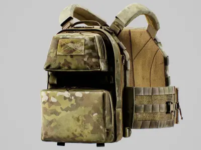 TYR Tactical PICO DSX Assaulter Plate Carrier V4 Low-poly 3D model