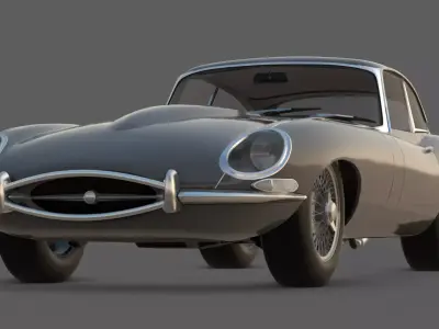1963 Jaguar E-Type XK-E Series 3D Model   3D model