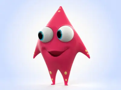 Starfish 3D model