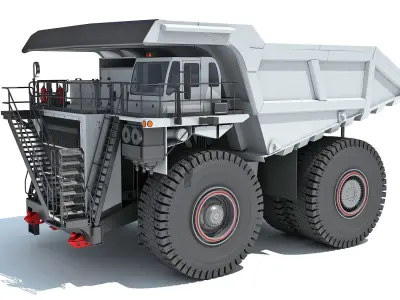 Mining Dump Truck 3D model from CGTrader