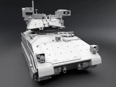M2 Bradley IFV scale model   3D print model