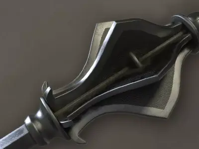 Flanged Mace Free 3D model
