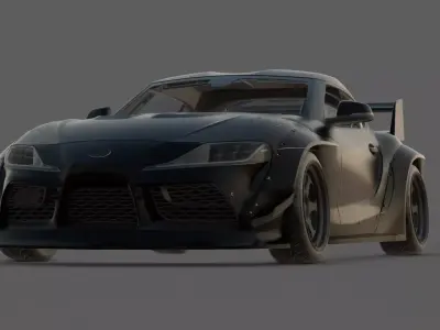 2020 Toyota Supra A90 3D Model  JDM Legend Reborn 3D model