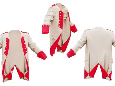 Train Coat Low-poly 3D model