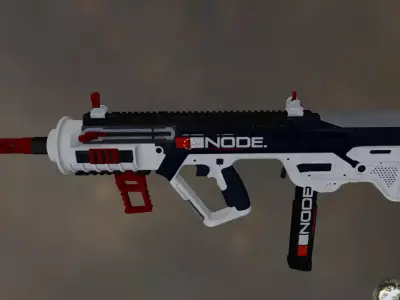 gun 9 Low-poly 3D model
