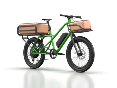 E-BIKE DELIVERY ACTUAL DIMENSION 3D model