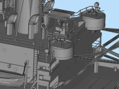 break-bulk carrier 3D model