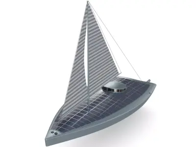 Electric Sailboat 3D model
