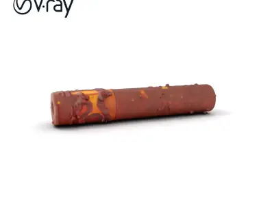Rusty Steel Pipe Model Pack for Environmental Rendering Low-poly 3D model