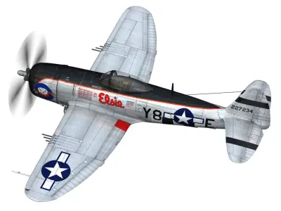 Republic P-47D Thunderbolt - Elsie 3D model