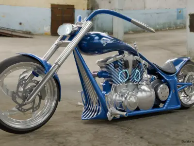 Wraith - Street Chopper 3D model