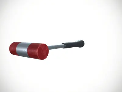 Industrial Hammer Low-poly 3D model purchase