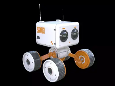 Stylized Robot Low-poly 3D model buy