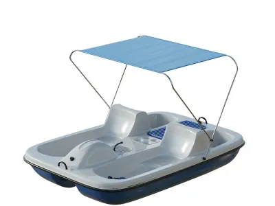 AquaNaut Pedal Boat Low-poly 3D model