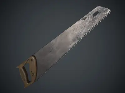 Saw Old Soviet Low-poly 3D model