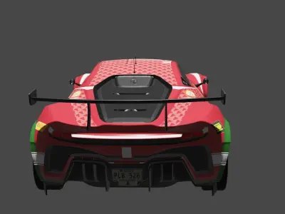 Ferrari 296 GTB GT3 Free 3D model