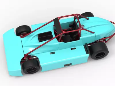 Experimental Pavement Silver Crown Car Version 3 Scale 1 to 25 3D print model