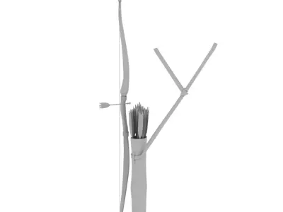 Bow and Arrow  3D model
