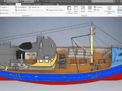 Virtual Model Boat  3D model