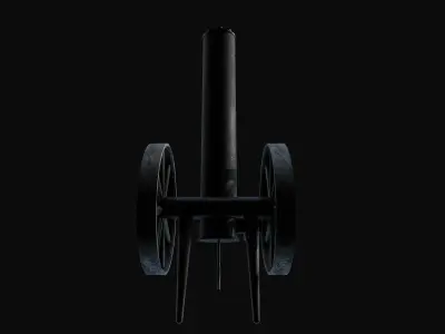 ancient machine gun Free 3D model