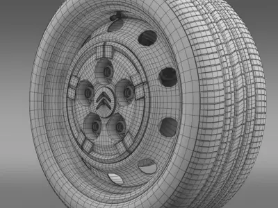 Citroen Jumper Van wheel 3D model