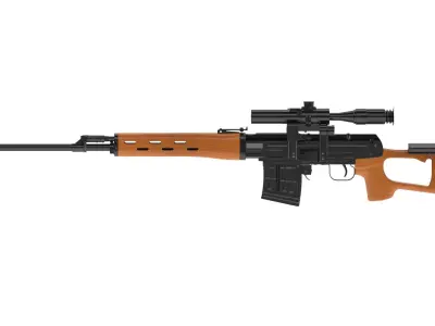Dragunov Sniper Rifle 3D model order