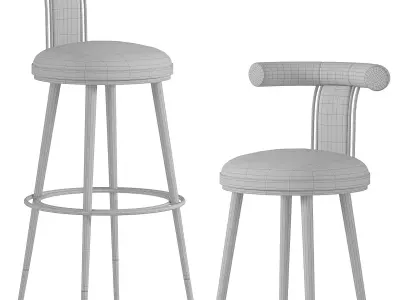 Moris Bar Chair  3D model