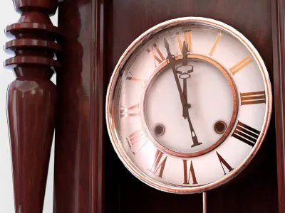Pendulum Wall Clock 3D model