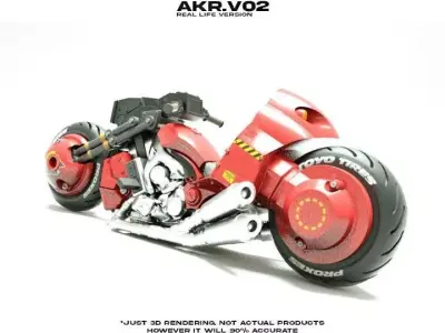 AKIRA BIKE ZB Version 3D print model