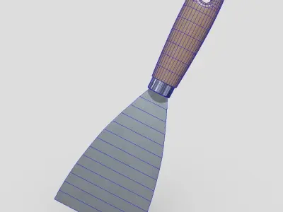 Painter Spatula Low-poly 3D model