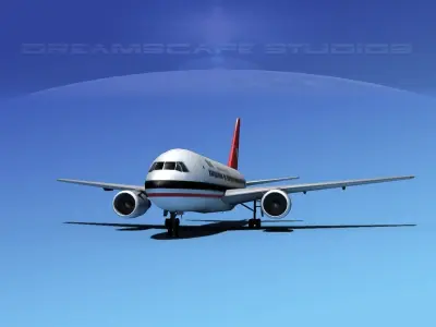 Boeing 767-100 South African Airways 3D model