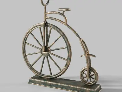 Souvenir bicycle Low-poly 3D model