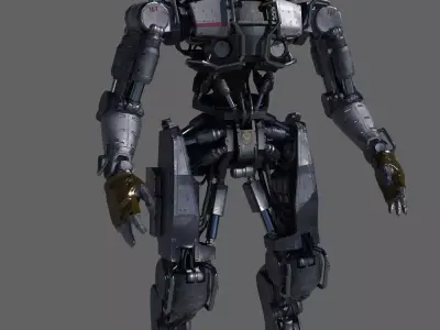 R-Soldier mid poly Low-poly 3D model