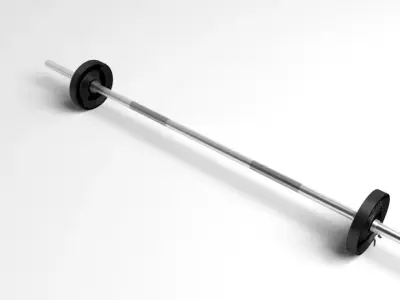 Barbell Adjustable 35kg 3D model