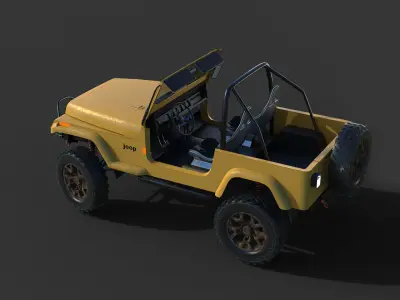 JEEP WRANGLER 3D model purchase