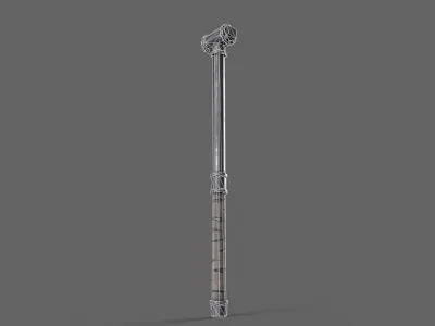 PBR Pipe Weapon V2d Low-poly 3D model