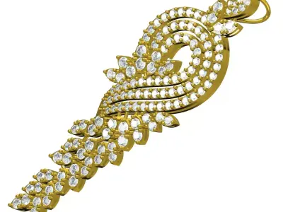 Antique Diamond Pendant 3D print model