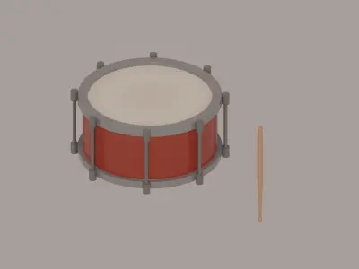 Drum model 3D model