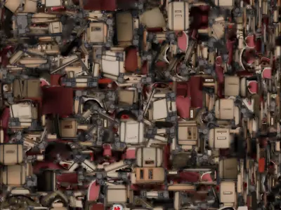 Military Surplus Survival Kit 3D Model Props Bundle Low-poly 3D model