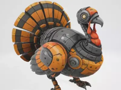 Mechanical Chicken 3D Model 3D model