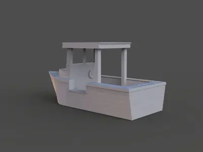 Boat 3D Painting Model 3D print model