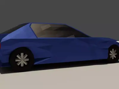 Poly Car Free low-poly 3D model