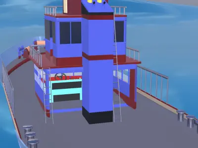 wartercraft boat ship 3D model