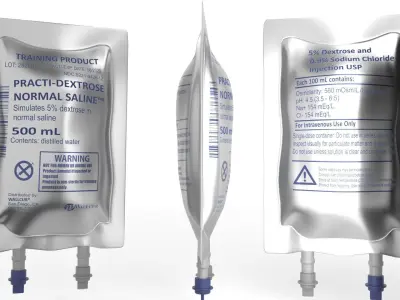 training IV bag 3D model