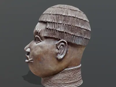 Ivbioto-trophy head I Low-poly 3D model