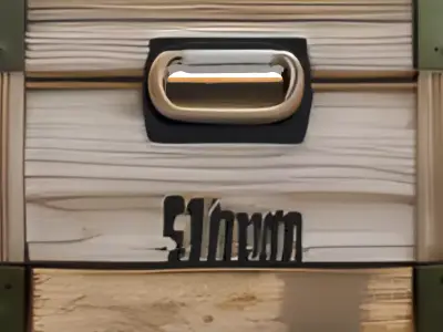 Detailed Wooden Ammunition Crate Low-poly 3D model