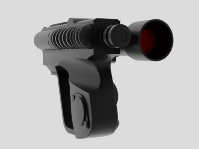 EC-17 Hold-Out Blaster Pistol 3D model