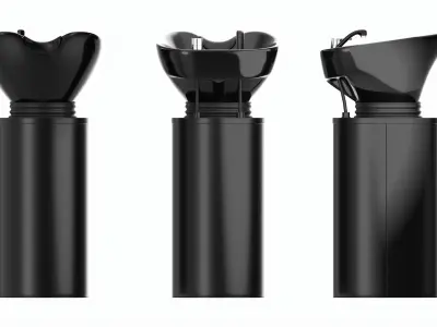 Hairdresser Sink Washing Station 3D model