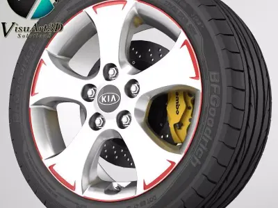 Wheel Kia 7 3D model