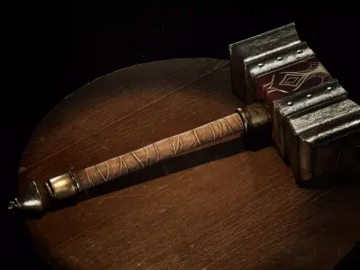Paladin Hammer 3D model